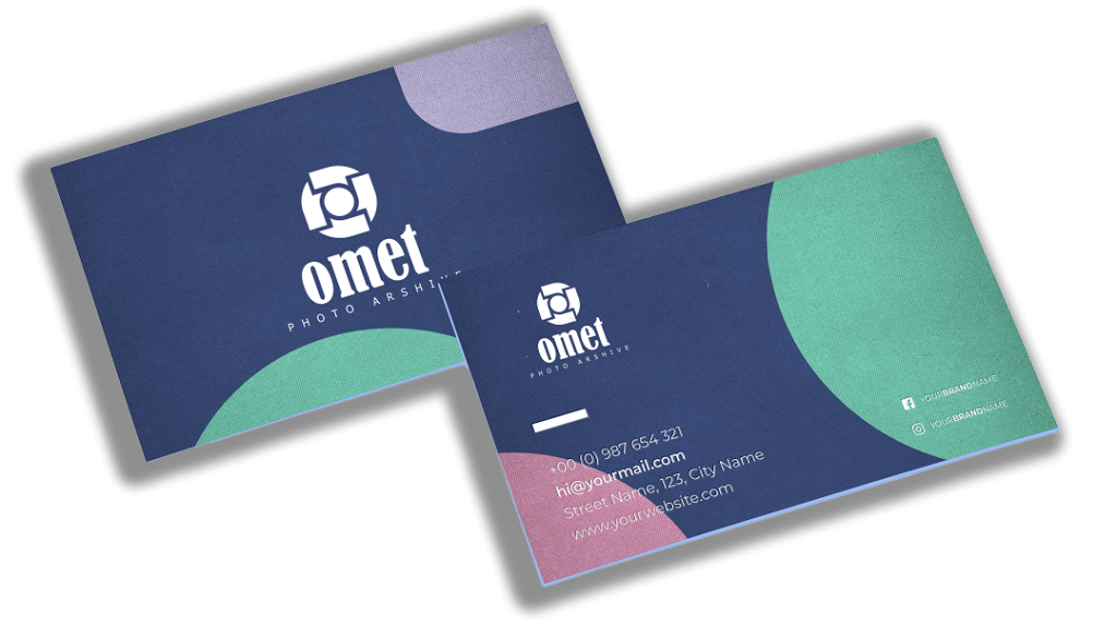 omet-photography-logo-design-Visiting-Business-Card-Mockup